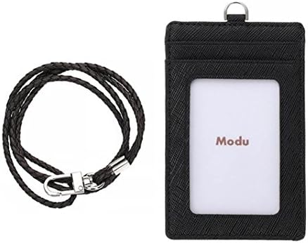 Leather ID Card Holder (black)