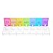 7 Day Pill Organizer 2 Times a Day - Weekly Medicine Dose Organizer Box, Vitamin Holder Case, Big Pill Container Box, 7 Day AM PM (Rainbow Easy Push)