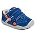 pediped Gehrig Grip-N-Go Casual Sneaker (Toddler), Night Blue Orange, 22 EU (6-6.5 M US Toddler)