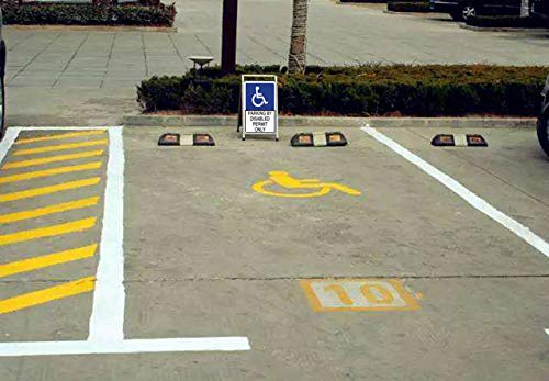 Easy to Read Handicap Parking Disabled Permit Only with Symbol Disabled Wheelchair Weatherproof Durable Metal Tin 8x12 Inches for Business Outside Parking Lot Warning Safety Signals - Thumbnail 4