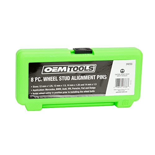 OEMTOOLS 24233 Wheel Stud Alignment Pin, 8Piece Set, Wheel Alignment