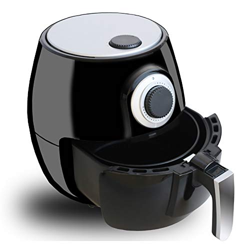 Click Here to See More Images New Air Fryer, 1400W Oil-free Air Fryer, 3.0L Large Capacity Household Fries Machine, Black,Recipes, Healthy Cookware Food Oven