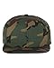 6089M Classic Snapback Pro-Style Wool Cap by Flexfit - One Size (Black)