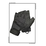 BLACKHAWK! Men's Black S.O.L.A.G. Special Ops 1/2 Finger Light Assault Glove
