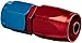 Aeroquip 1012 -06AN Straight Hose End Red/Blue