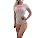 Littleforbig Cotton Romper Onesie Pajamas Bodysuit - Magical Onesie Skirt Set Pink 3XL