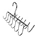 Evelots Closet Hanger/Rack-Belt/Scarf/Tie/Necklace/Handbag-Chrome Metal-14 Hooks
