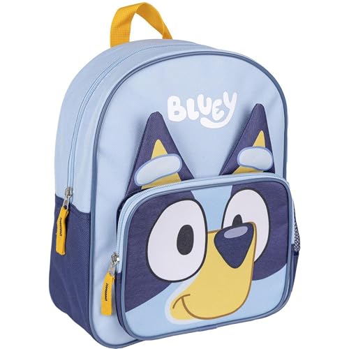 Zaino Scuola Bluey, Unisex-Bambini e Ragazzi, Blu, Estándar