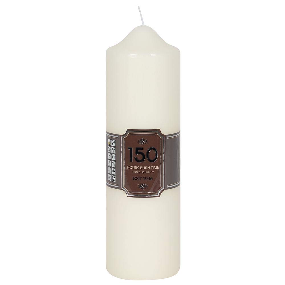 Carousel Home 150 Hours Burn Time Overdipped Church Pillar Candle