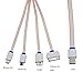 Charging Cable,Ourkens Premium Quality 3ft 4 in 1 Multiple Universal USB Charging Cable with 8 Pin Lighting / 30 Pin / Micro USB / Mini USB Ports for Iphone 4s 5 5s 6 6s Plus,Ipad 2 3 4 Mini Air,Samsung Galaxy S3 S4 S5 S6 HTC LG and most Android Smartphones(4 in 1 Black）