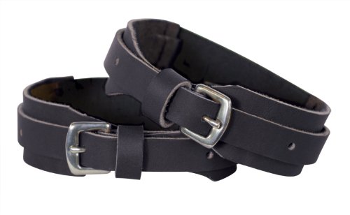 Perri's Velcro Garter Straps, Black, Large