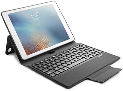 iPad Pro 11 inch 2018 Bluetooth Keyboard Case,7 Color Backlit, Built-in Pencil Holder, Magnetic Attached Smart Stand Case with Keyboard, Auto Sleep & Wake Removable Wireless Keyboard ipad 11", Black