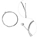 PAMASE Mountain Bicycle Brake Cable Housing Set, Bike Stainless Steel Replacement Wire Tubing Cover Set for MTB