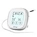 Touchscreen Oven Thermometer, RISEPRO Digital BBQ Grill Thermometer & Timer Instant Read Food Meat Candy BBQ Barbecue with Oven-Proved probe