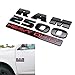 (2) Glossy Black Finish Side Door 3D Letters/Emblem For Dodge RAM 2500 Heavy Duty