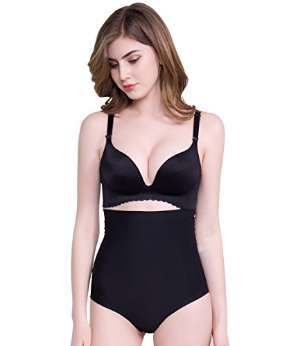 Everbellus Womens Butt Lifter Shapewear With Tummy Control Padded Panties Hip Enhancer Black Medium