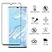 [2 Pack] For Huawei P30 Pro Screen Protector Tempered Glass, Newbel HD [3D Full Coverage][Anti-Scratch][Bubble Free] 9H Hardness Tempered Glass for Huawei P30 Pro (Black)
