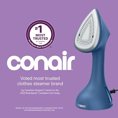 Conair Extreme Steam & Press 2 in 1 Steamer, Handheld Fabric Steamer, 1700W Clothing Stemaer, 30 second Heat-up, Travel Steamer