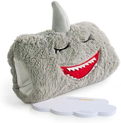 The Dream Pillow, a Fun Super Soft Plush Toy Pillow You Can Snuggle. Promotes Better Sleep Routine. Bundle Includes Pillow and 60 Dream Wish Notes. (2 Pack) (1, White) (Shark)