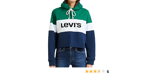 Levis Sudadera Raw Colorblock Verde XL Verde: Amazon.es: Ropa