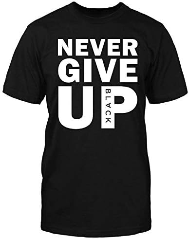 Penguin Tees Never Give Up Black Shirt