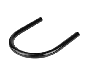 Suuonee Mounting Bracket, Motorcycle Metal Rear Seat Frame Loop Hoop Bracket DIY Accessory, Black (230mm Straight)