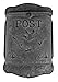 Rustic Galvanized Metal Post Mailbox - Country Style