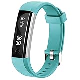 Activity Tracker , Lintelek Slim Fitness Tracker Watch, Touch Screen Bluetooth Pedometer Smart Bracelet with Anti-lost Strap for Android Phone or iPhone