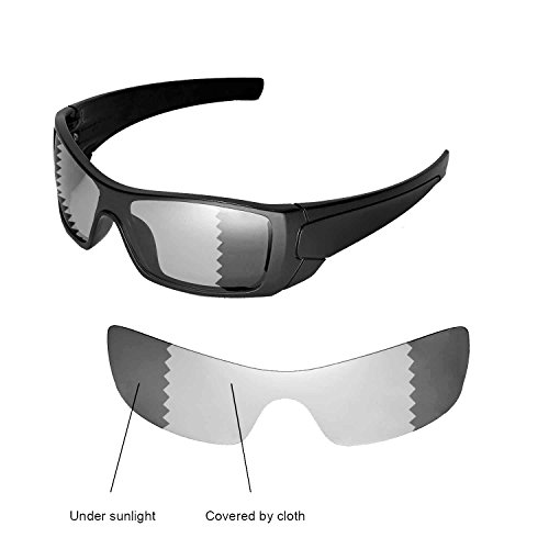 Walleva Replacement Lenses for Oakley Batwolf Sunglasses - Multiple Options Available (Transition/photochromic - Polarized)