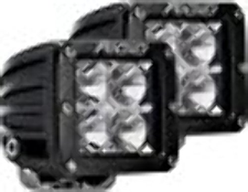 Rigid Industries 202113 LED Light (D-Series Pro, 3 " , Flood Beam, Pair, Universal), 2 Pack