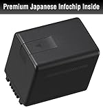 WT Nixxell Battery for Panasonic VW-VBK360 and Panasonic HC-V10, HC-V100, HC-V100M, HC-V500, HC-V500M, HC-V700, HC-V700M, HDC-HS60, HDC-HS80, HDC-SD40, HDC-SD60, HDC-SD80, HDC-SD90, HDC-SDX1H, HDC-TM40, HDC-TM41, HDC-TM55, HDC-TM80, HDC-TM90, SDR-H100, SDR-H101, SDR-H85, SDR-S50, SDR-S70, SDR-S71, SDR-T50, SDR-T70, SDR-T71, SDR-T76 (4000mAh)(Fully Decoded)