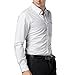 PAUL JONES White Men's Cotton Solid Dress Shirt Long Sleeve (X-Large,5249-White)