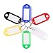 Vancool (120pcs) Multi-Colors Plastic Key ID Tags with Split Ring Key Ring,6 Color