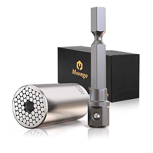 Super Universal Socket Tools Gifts for Men - Christmas Stocking Stuffers for Men Grip Socket Set with Power Drill Adapter Cool Stuff Ideas Gadgets for Him Birthday Gifts for Dad Women Husband