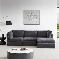 99" 4 Seater Modular Down Feather(60%) Cloud Deep
