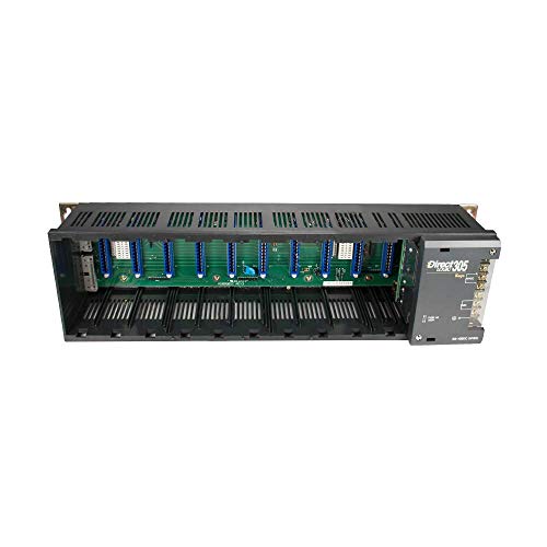 Automation Direct, Koyo | D3-10BDC | 10 Slot Cardfile with 24V Power Supply Unit (Certified Refurbished)