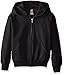 Hanes Boys' EcoSmart Full Zip Hooded Jacket, Black, x Small