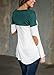 Dreamtravel Womens Long Sleeve Round Neck Elbow Patch Blouse T Shirt Tops
