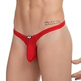 Singlelady Mens U-shaped G-string Lace Thong Exotic See Through Underwear