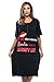 4361-102-3X Just Love Short Sleeve Nightgown / Sleep Dress for Women / Sleepwear,Black - Naughty List