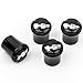 Hummer H2 Black Tire Valve Stem Caps - Made in USA