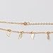 Zealmer Layered Metal Chain Gold Anklet Bracelet Beach Foot Jewelry with Leaves
