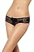 MidLove Women's Sexy Panties Lace Knickers Panty with Bow (X-Large, Black)