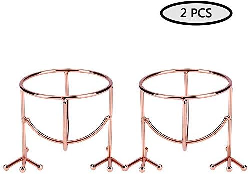 Makeup Sponge Holder Drying Stand,Egg Sponge Stand,Chicken Feet Shape Powder Puff Sponge Support Display Stand,Round Makeup Organizer,Practical for Women Travel and Daily Use(Rose Gold,2 Piece)