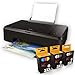 Kodak V65MEGA3ECO/37 Verite Wireless Color Photo Inkjet Printer with Scanner and Copier and XL Ink Bundle, Black