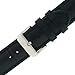 Tech Swiss Watch Band Genuine Leather Extra Long Black Alligator Grain 18 millimeter