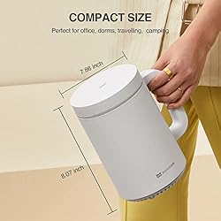 MOKKOM Mini Rice Cooker 2 Cups uncooked, Small