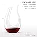 Wine Decanter by Bella Vino - Premium Crystal Glass Horn Decanter, Improves Wine Taste Smoother, Elegant and Effective Red Wine Carafe