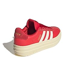 adidas Women's VL Court Bold Sneaker, Pure Ruby/Off