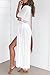 Women's Chiffon Kimono Cardigan Lace Long Maxi Beach Dress Bikini Covers Up ,US 6,White, Asian Tag size L